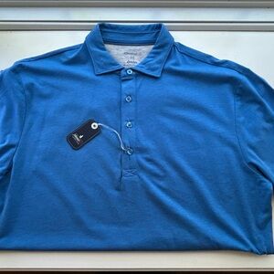 johnnie-O Blue Polo Shirt Classic Design Style Linxter